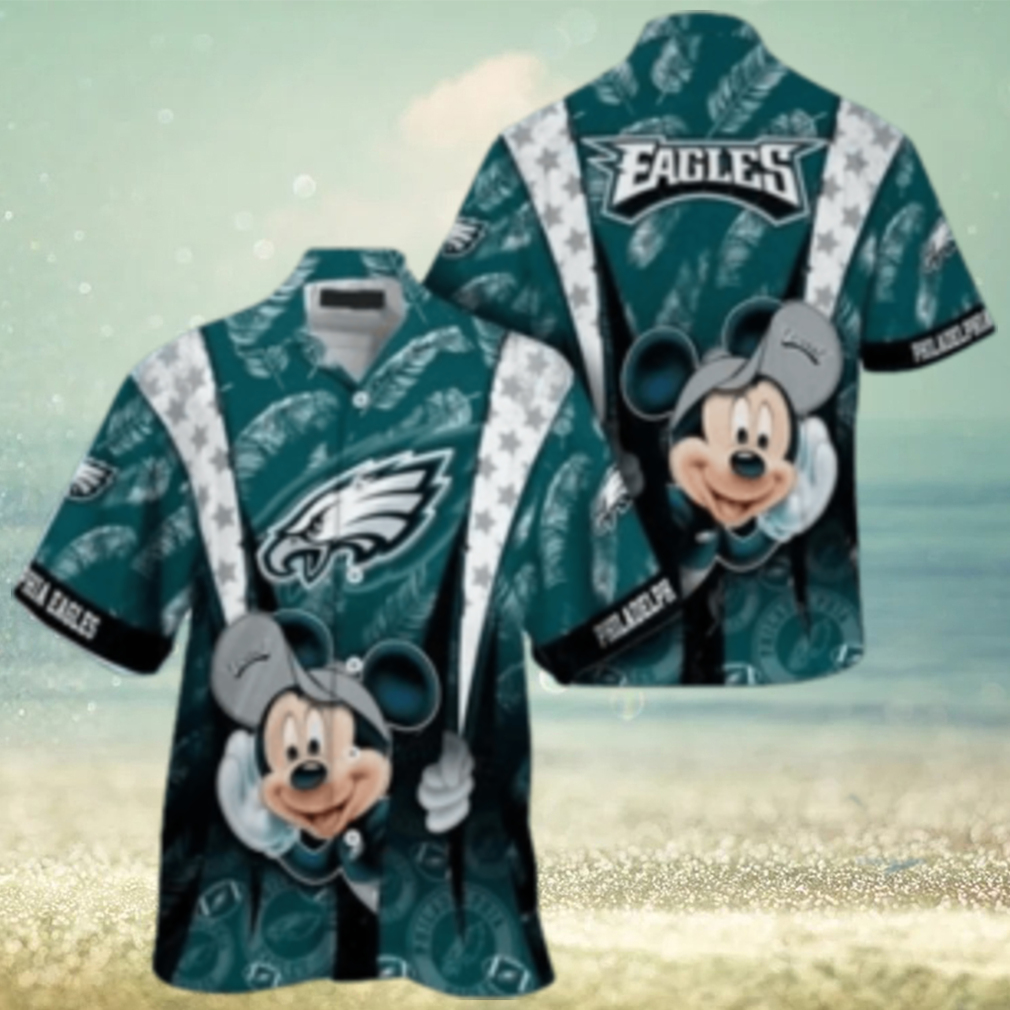 Philadelphia Eagles nfl mickey mouse Hawaiian Shirt custom for fan - Limotees