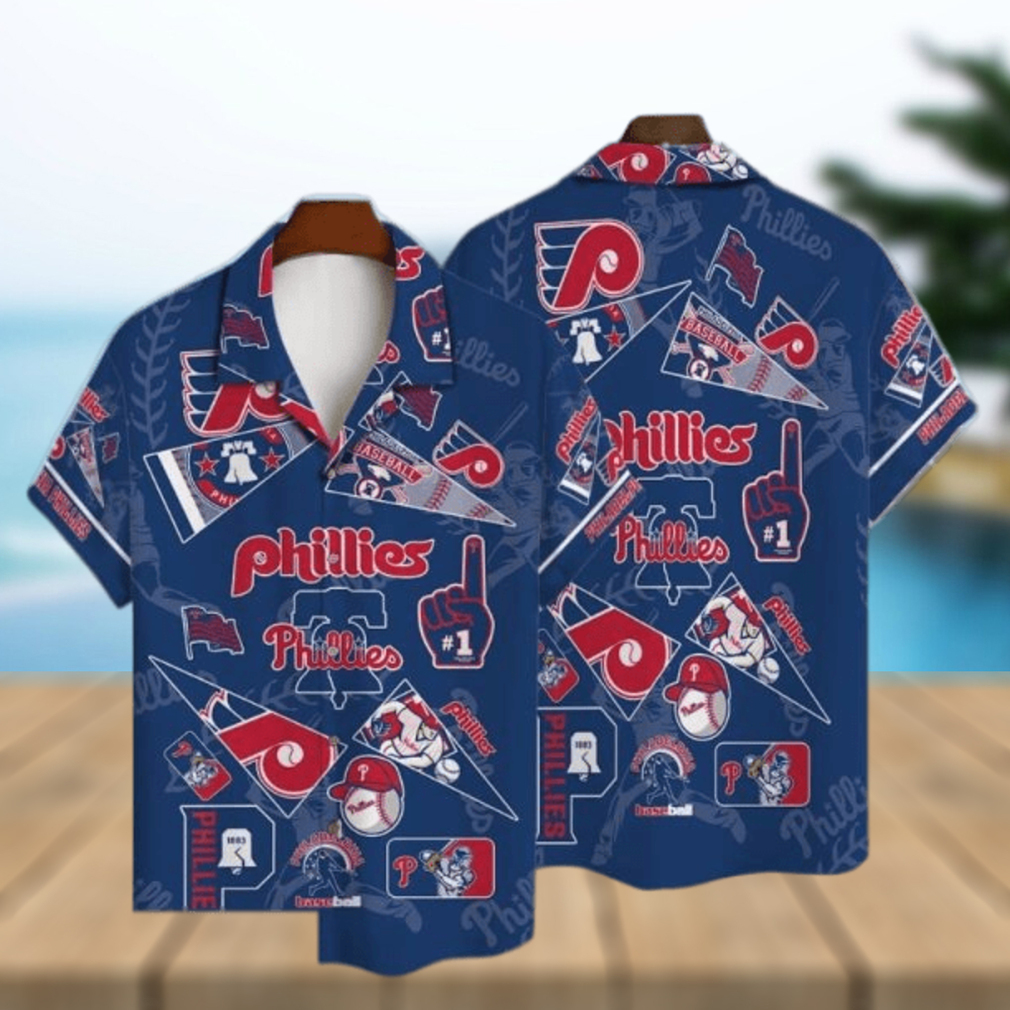 Philadelphia Phillies MLB Baseball Print Hawaiian Shirt - Limotees