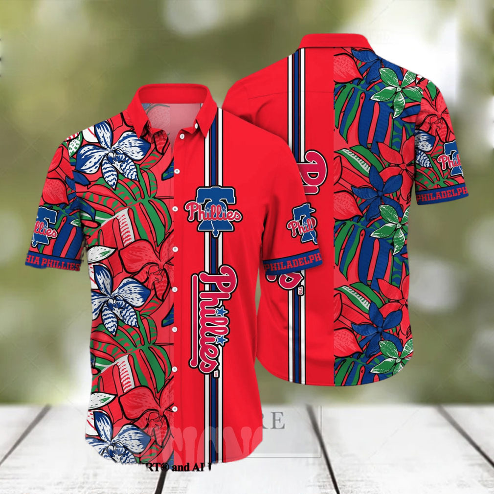 Philadelphia Phillies MLB Flower All Over Printed Unisex Hawaiian Shirt - Limotees