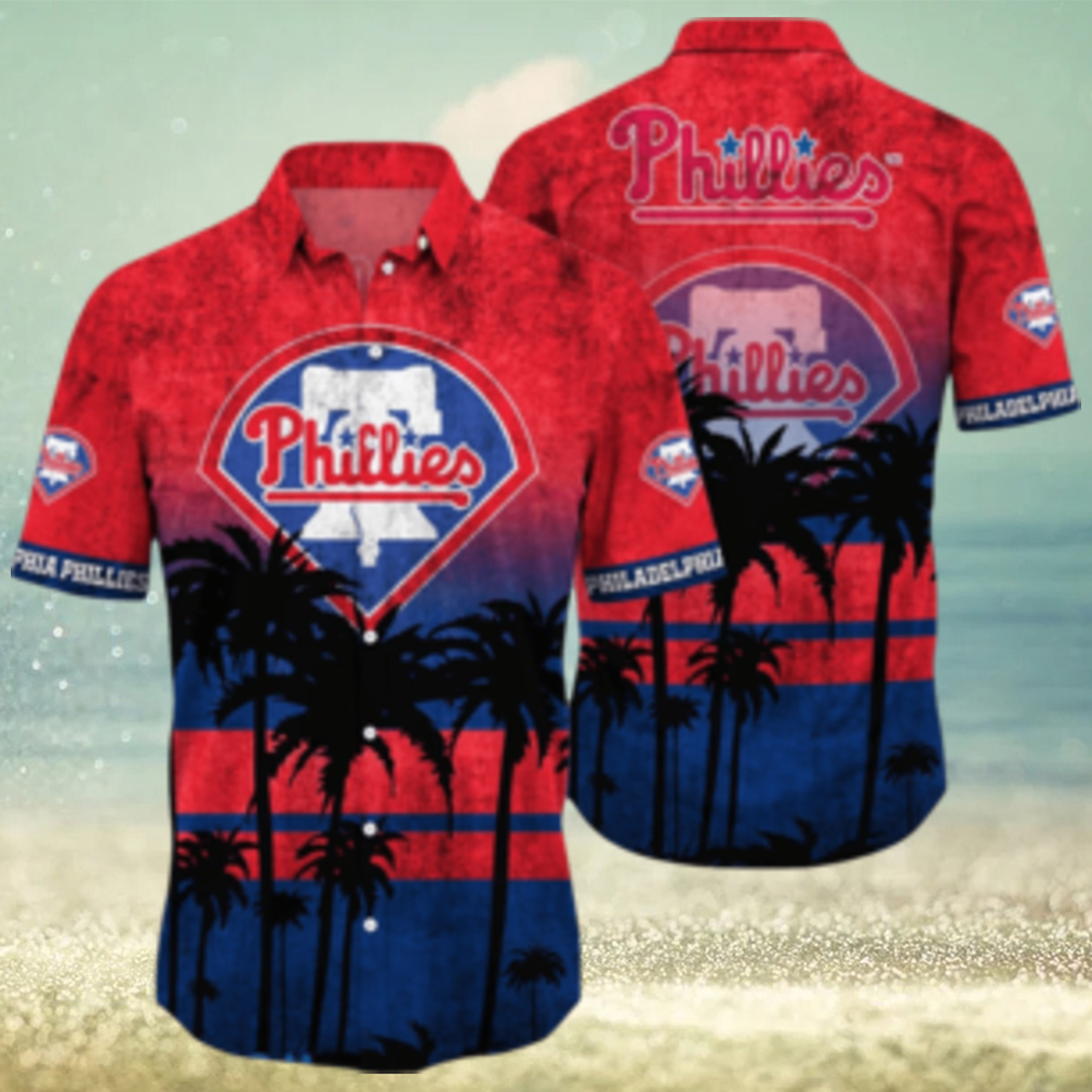 Philadelphia Phillies MLB Logo Coconut Tropical Hawaiian Shirt Beach Gift For Fans - Limotees