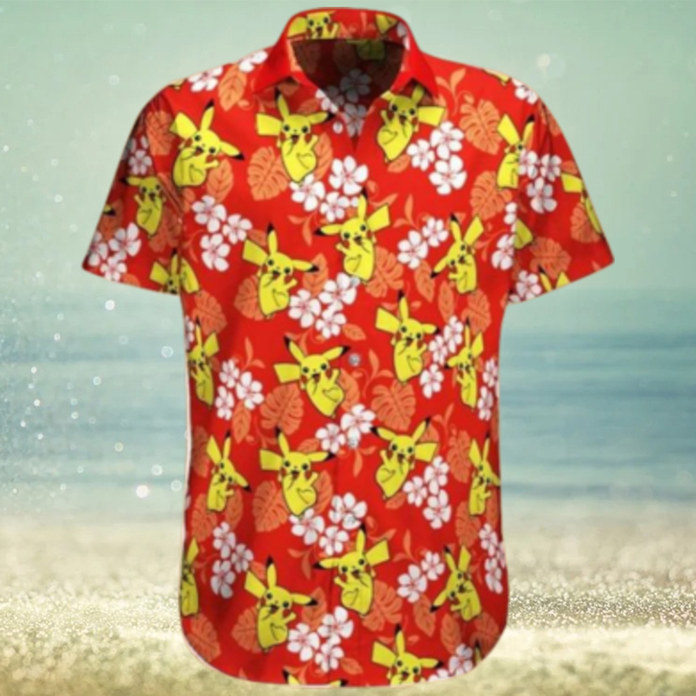 Pikachu Tropical Beach Pokemon hot Hawaiian Shirt - Limotees