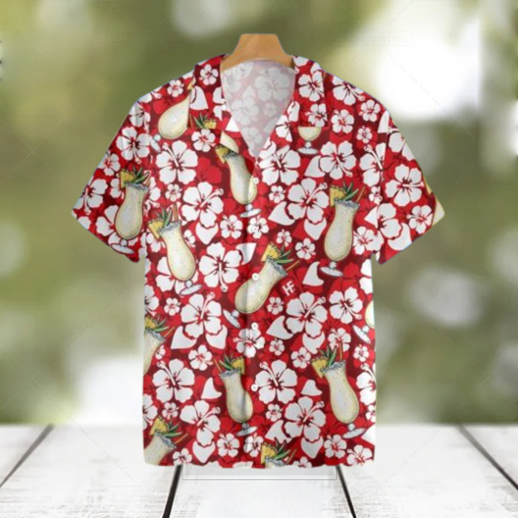 Pina Colada Cocktail Pattern Hawaiian Shirt For Men And Women - Limotees