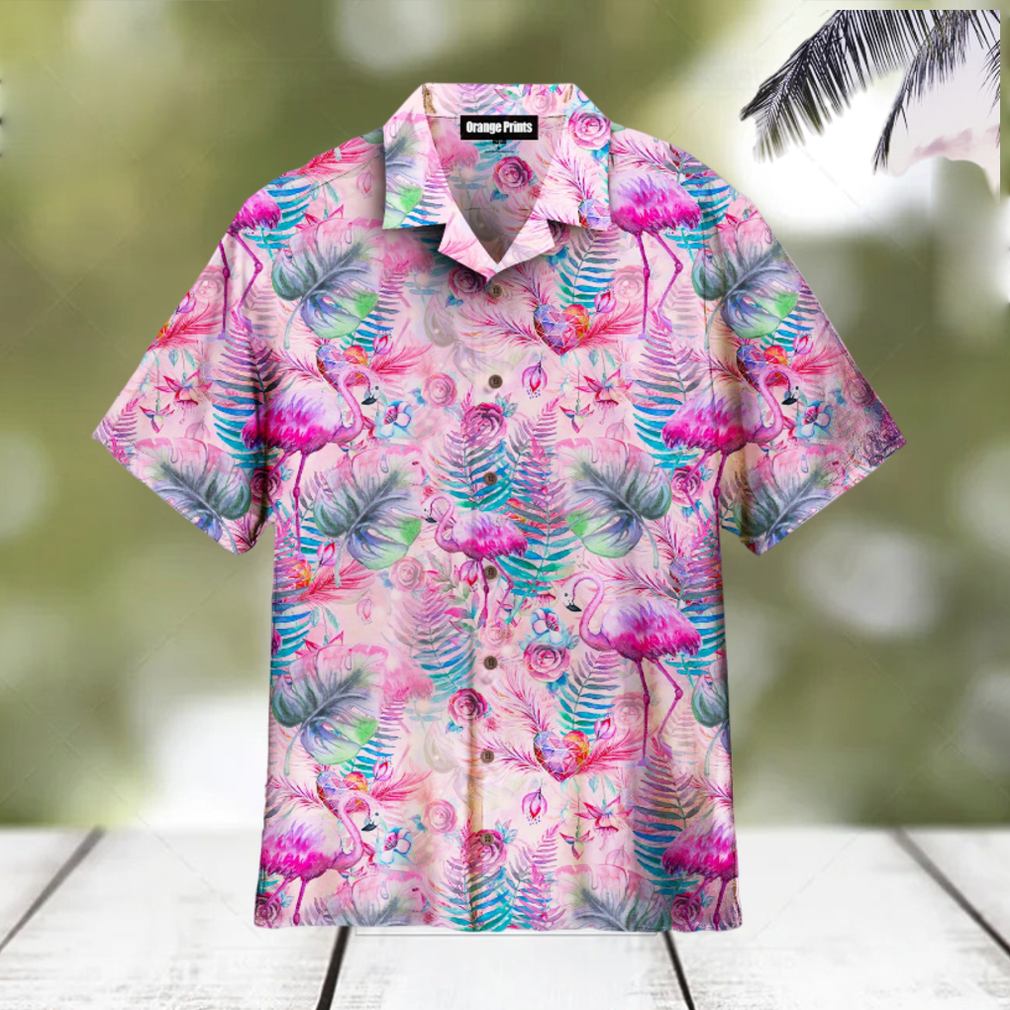 Pink Flamingo Tropical Aloha Hawaiian Shirts For Men For Women - Limotees