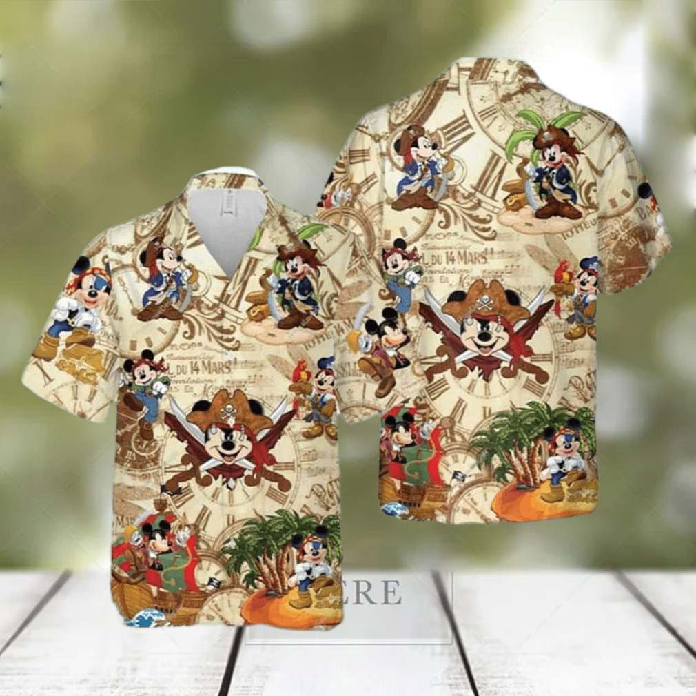 Pirates Mickey Mouse Hawaiian Shirt Gift For Disney Lovers - Limotees