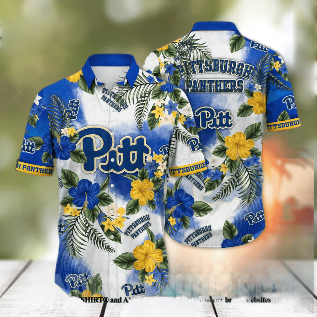 Pittsburgh Panthers NCAA Flower Classic All Over Print Hawaiian Shirt - Limotees