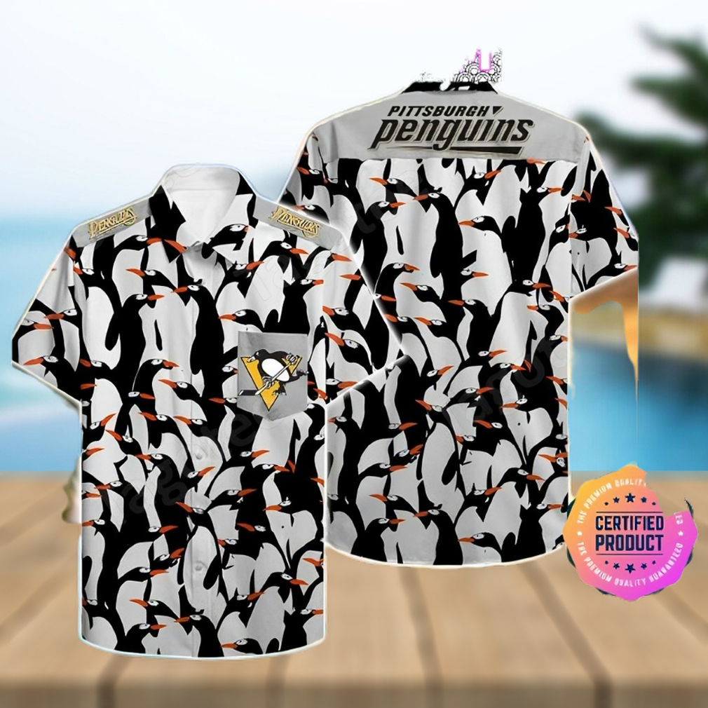 Pittsburgh Penguins Ice Hockey Team Aloha Hawaii Shirt - Limotees