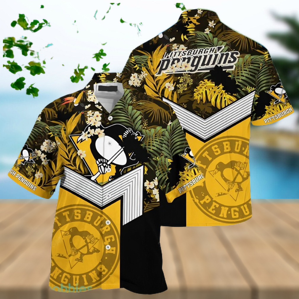 Pittsburgh Penguins NHL Flower Tropical Hawaiian Shirt And Short - Limotees