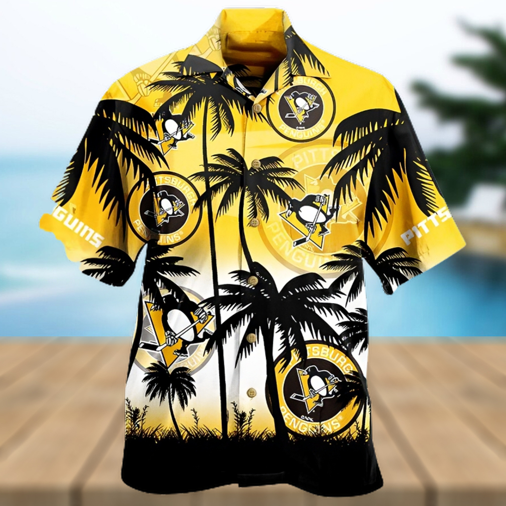 Pittsburgh Penguins Palm Tree NHL Hawaiian Shirt - Limotees