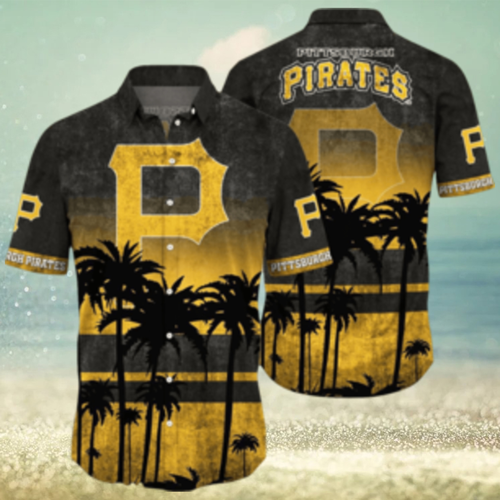 Pittsburgh Pirates MLB Logo Coconut Tropical Hawaiian Shirt Beach Gift For Fans - Limotees