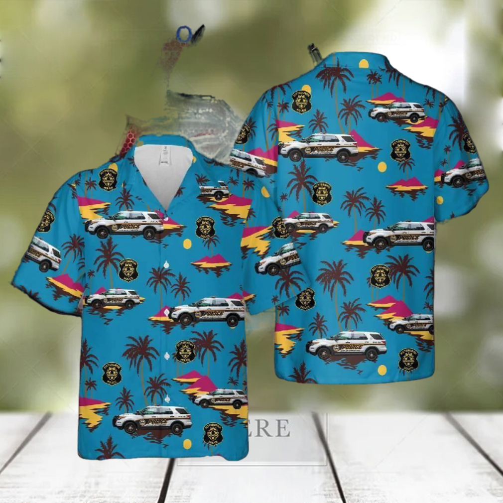 Pittsburgh Police Department Squad Car Hawaiian Shirt - Limotees