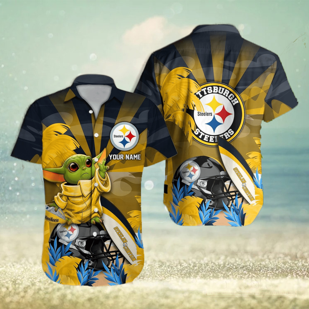 Pittsburgh Steelers Baby Yoda Hawaiian shirt - Limotees