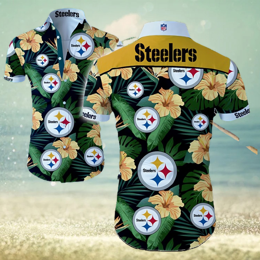 Pittsburgh Steelers Logo Football Fans Love Hawaiian Summer Beach Shirt - Limotees