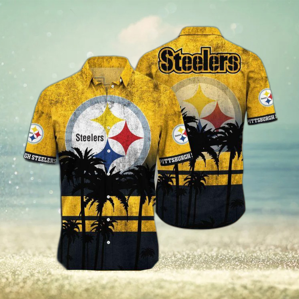 Pittsburgh Steelers Nfl hawaii Short Hot Summer Nfl Leobees 3D Awesome Hawaiian Shirt - Limotees