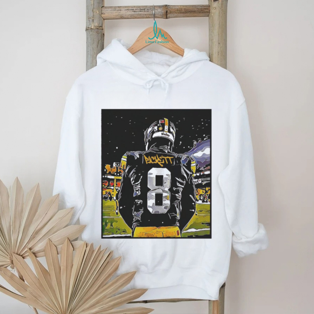 Pittsburgh Steelers QB1 Kenny Pickett Black And Gold Shirt - Limotees