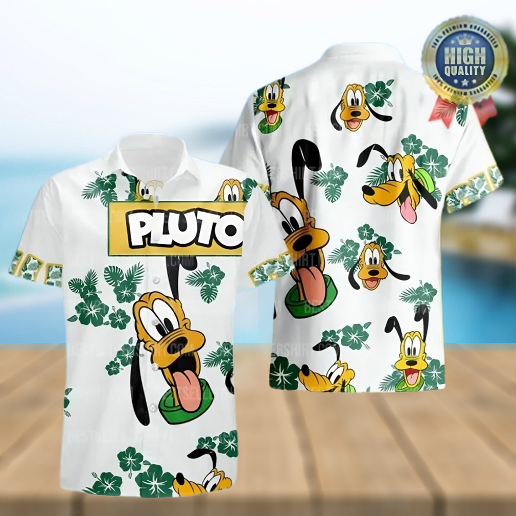 Pluto Dog Hibiscus Disney Cruise 2023 Disney Hawaiian Shirt - Limotees