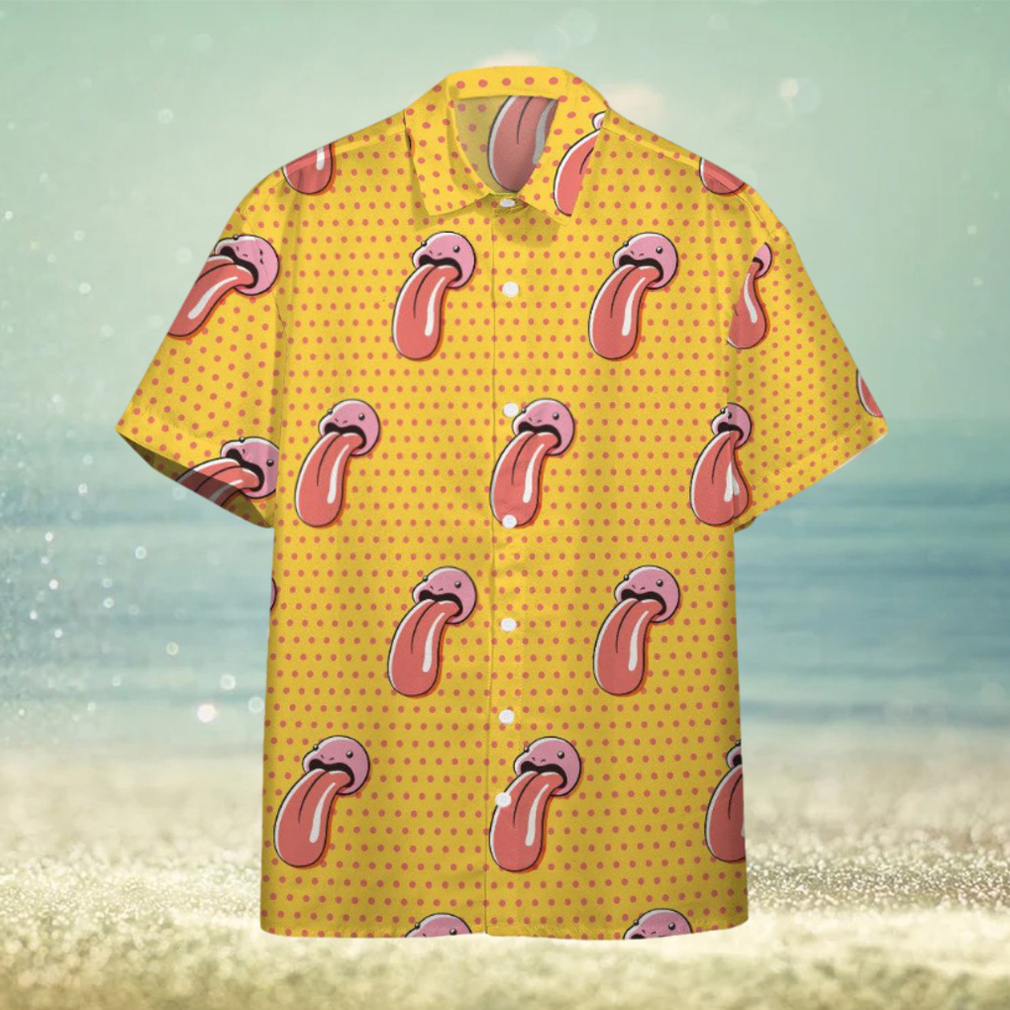 Pokemon Hawaiian Shirt Lickitung Yellow Hawaii Shirt Pokemon Aloha Shirt - Limotees