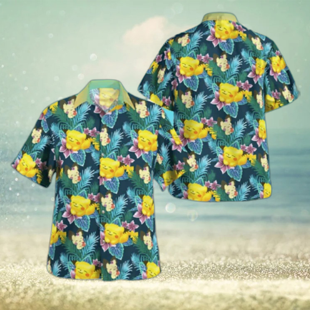 Pokemon Hawaiian Shirt Tropical Palm Leaves Pattern Beach Gift For Friend - Limotees