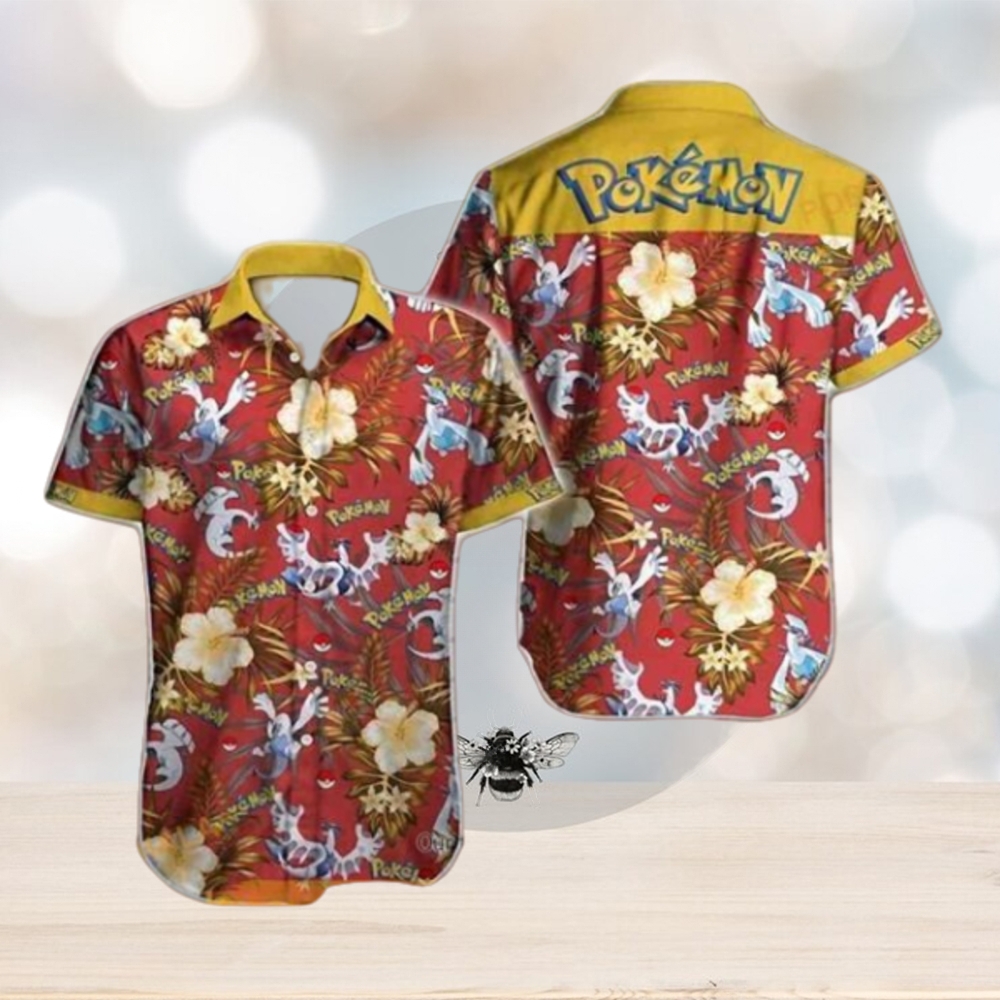 Pokemon V Short Sleeve Funny 3D Hawaiian Shirt - Limotees