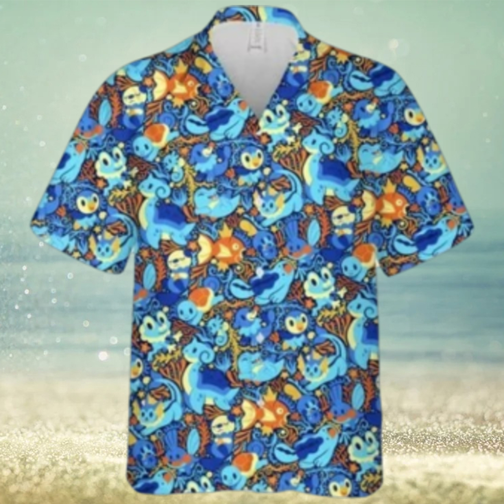 Pokemon pattern hot Hawaiian Shirt - Limotees