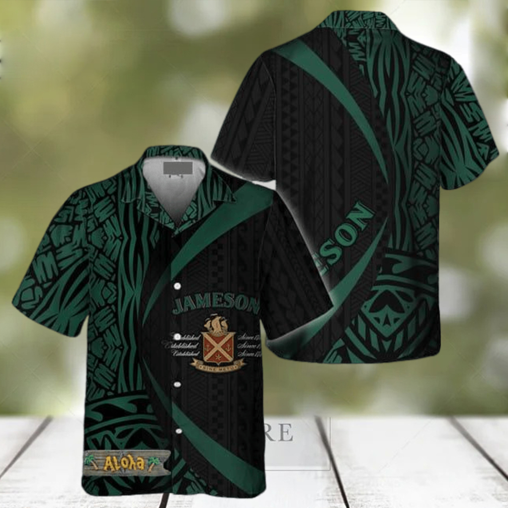 Polynesian Samoan Jameson Whiskey Hawaiian Shirt For Men And Women Gift Hawaiian Beer - Limotees