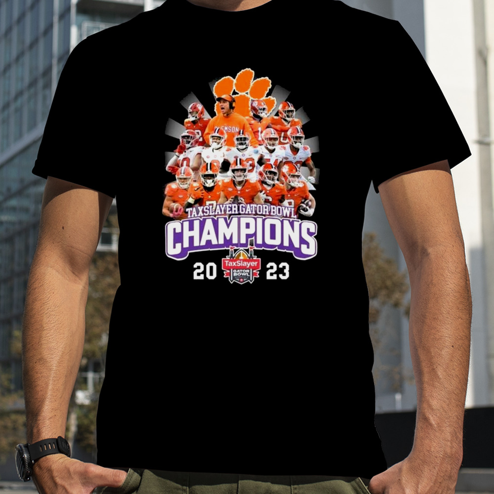 Taxslayer Gator Bowl Champions 2023 Clemson Tigers T-Shirt