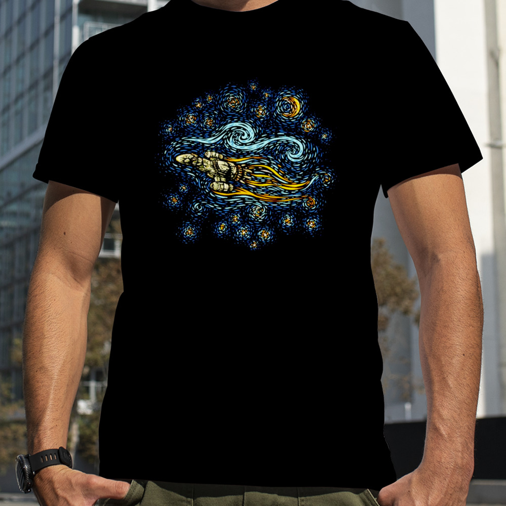 Van Gogh’s Starry Night shiny night shirt