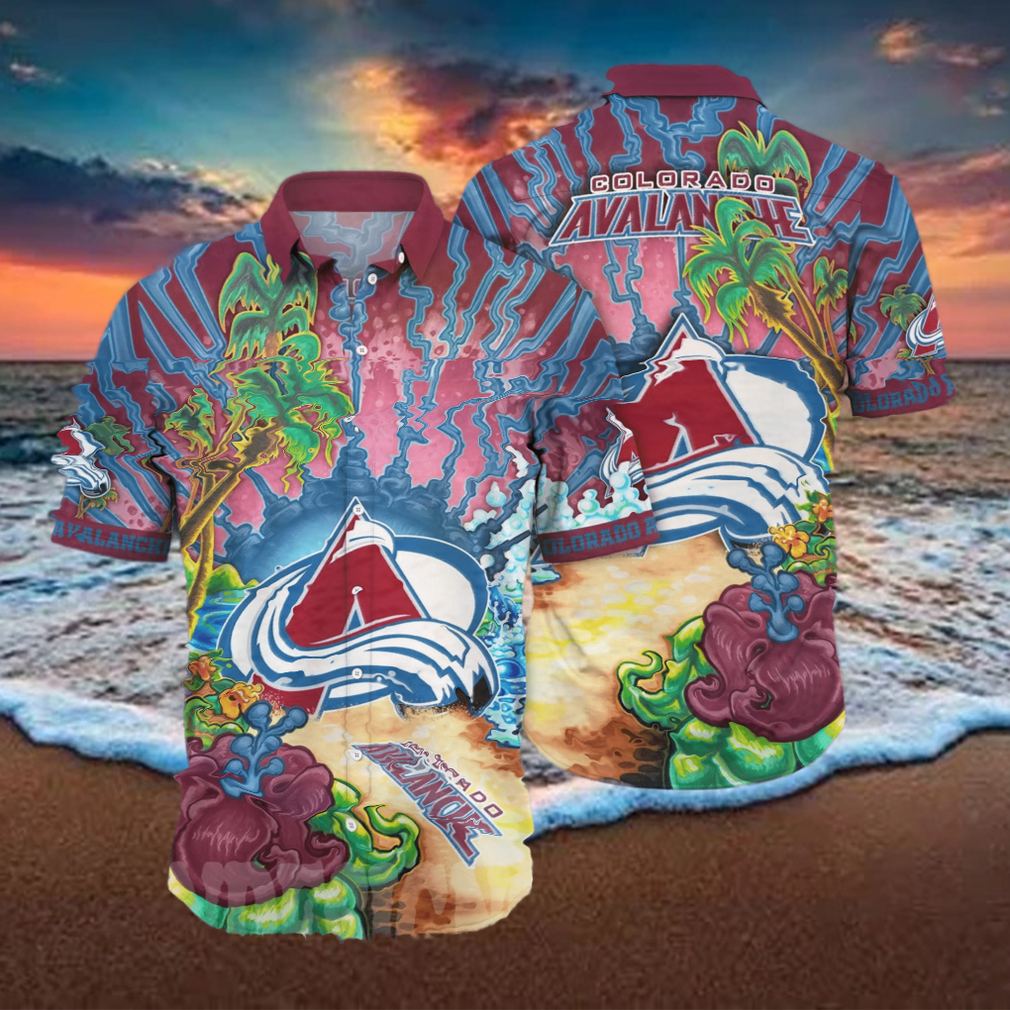 olorado Avalanche NHL Floral 3D All Over Printed Hawaiian Shirt - Limotees