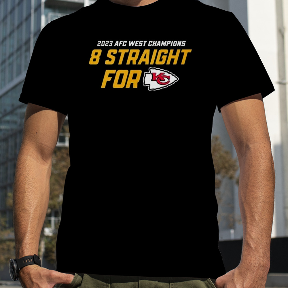 2023 AFC West Champions 8 Straight For Kansas City Chiefs T-Shirt