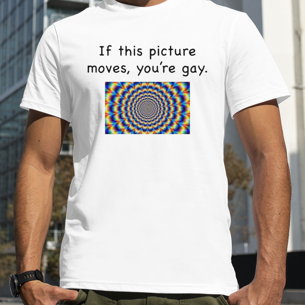 If this picture moves you’re gay shirt