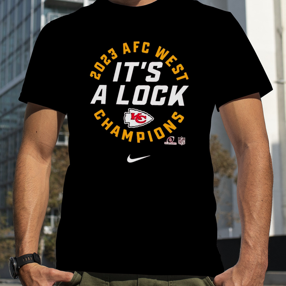 Kansas City Chiefs Nike 2023 AFC West Division Champions Locker Room Trophy Collection shirt