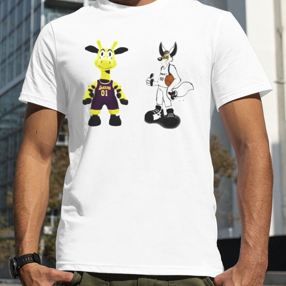 Los Angeles Lakers VS Minnesota Timberwolves NBA Mascot T-Shirt