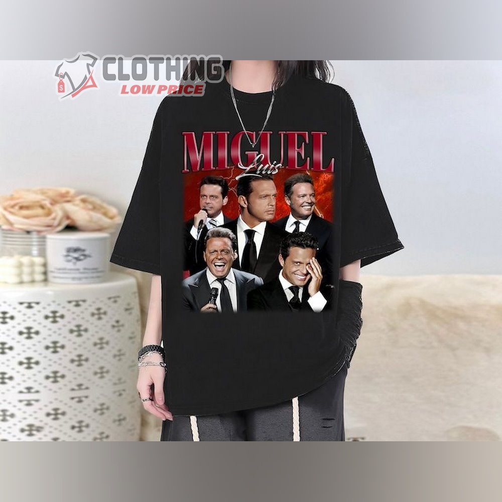 Luis Miguel Homage Shirt, Luis Miguel Shirt, Luis Miguel Tee, Luis Miguel Tour T-Shirt