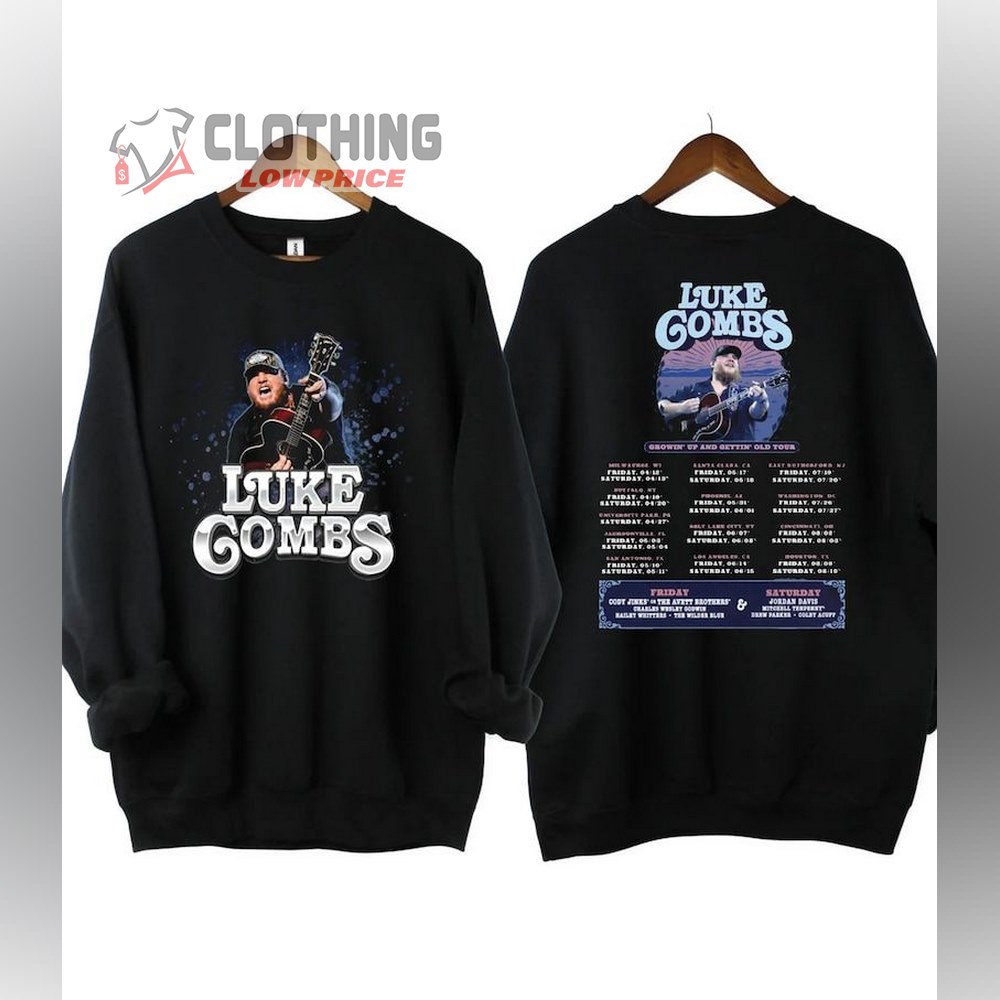 Luke Combs Growing Up And Getting Old 2024 Tour Shirt, Luke Combs Merch, Country Music Tee, Luke Combs Fan Shirt, Luke Combs Fan Gift