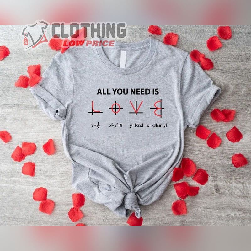 Math Teacher Valentines Shirt, Valentines Gifts For Math Lover Shirt, Teacher Valentine'S Merch