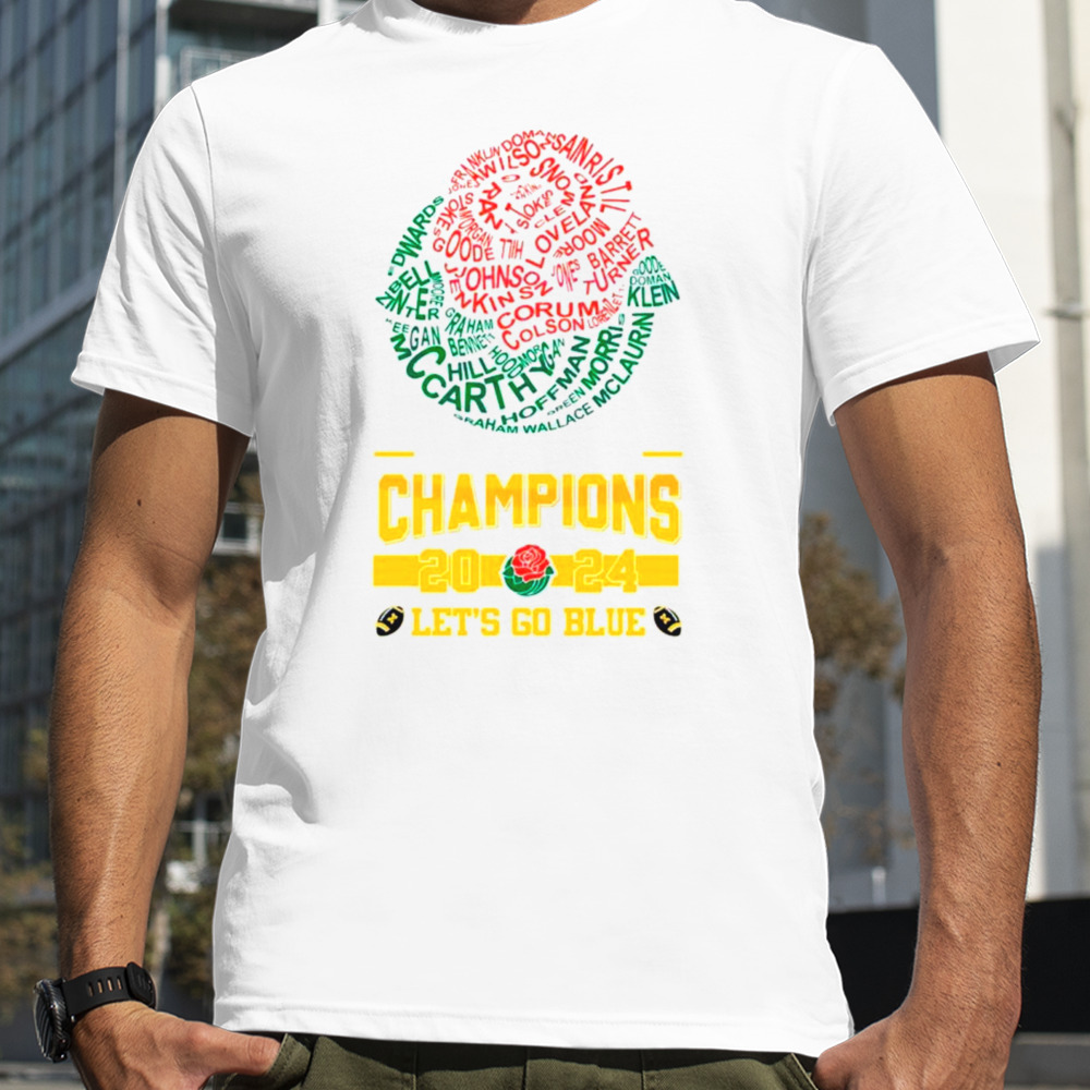 Michigan 2024 Rose Bowl Game Champions shirt