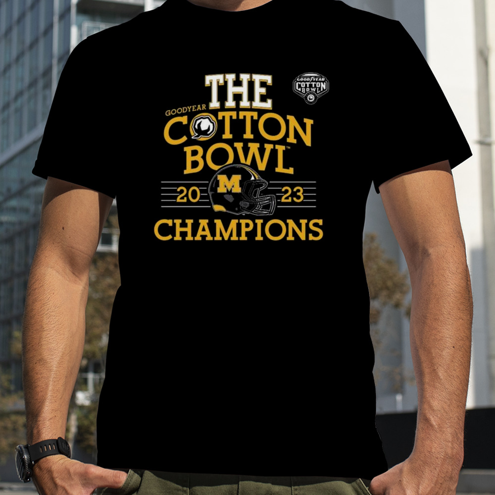 Mizzou Tigers The Goodyear Cotton Bowl 2023 Champions Helmet T-Shirt