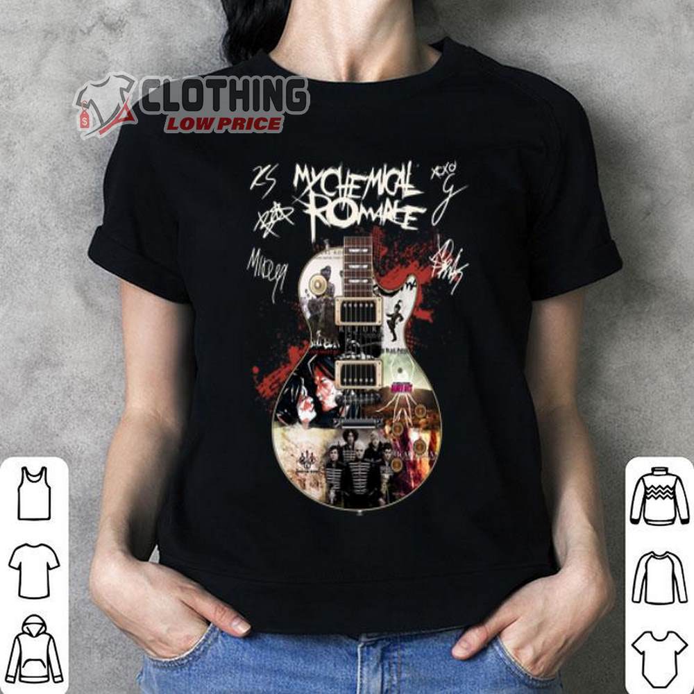 My Chemical Romance Signatures Unisex T-Shirt, My Chemical Romance Albums Shirt, Famous Last Words Song My Chemical Romance Graphic T-Shirt, Famous Last Words Lyrics Merch