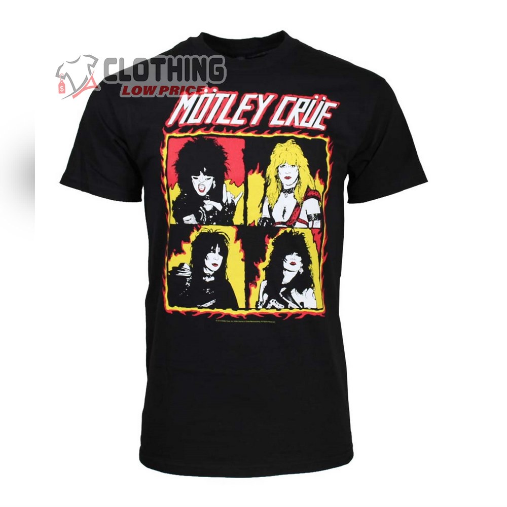 M�tley Cr�e Motley Crue Shout At The Devil Song T-Shirt, Shout at the Devil Motley Crue Shirt, Motley Crue Graphic Tee Merch