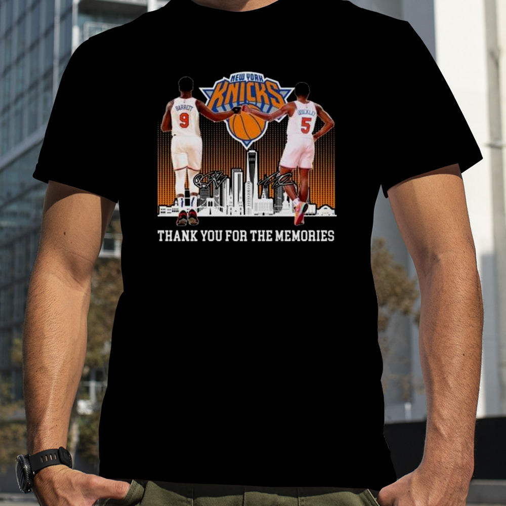 New York Knicks RJ Barrett And Immanuel Quickley Thank You For The Memories Signatures Shirt