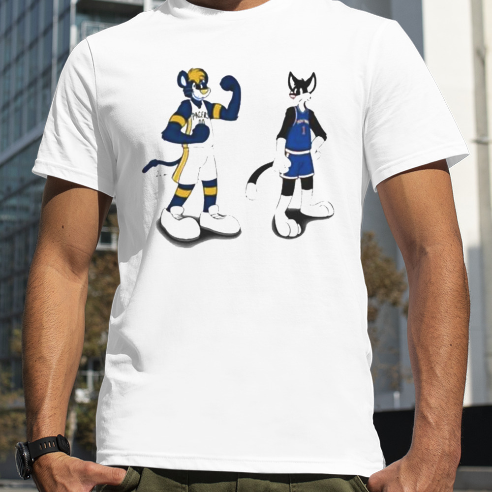 New York Knicks VS Indiana Pacers NBA Mascot T-Shirt