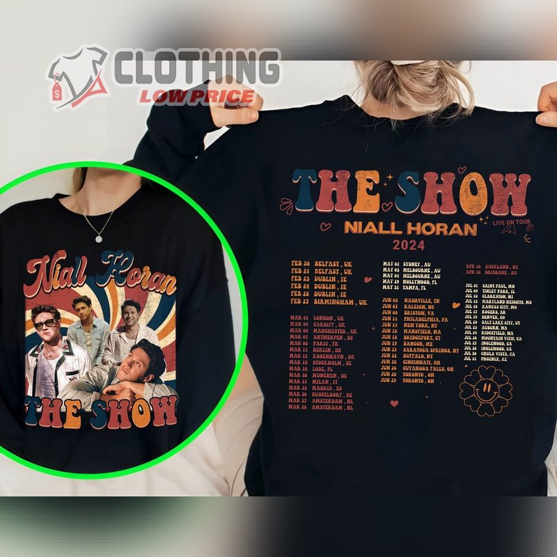 Niall Horan T- Shirt, Niall Horan Hoodie, The Show Album Track List Shirt, Niall Horan Tour Shirt