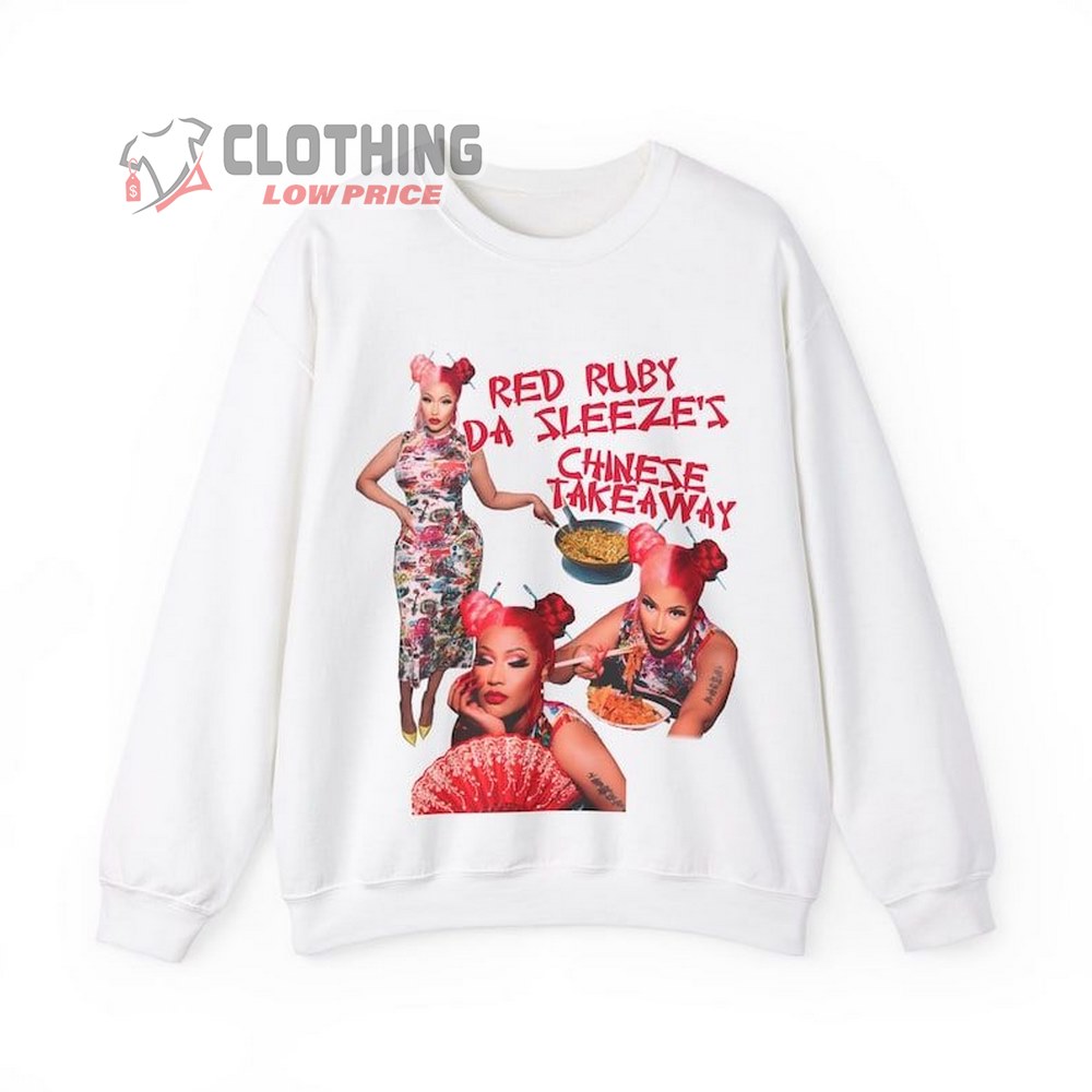 Nicki Minaj Red Ruby Da Sleeze Shirt, Nicki Minaj Pink Friday 2 Sweatshirt