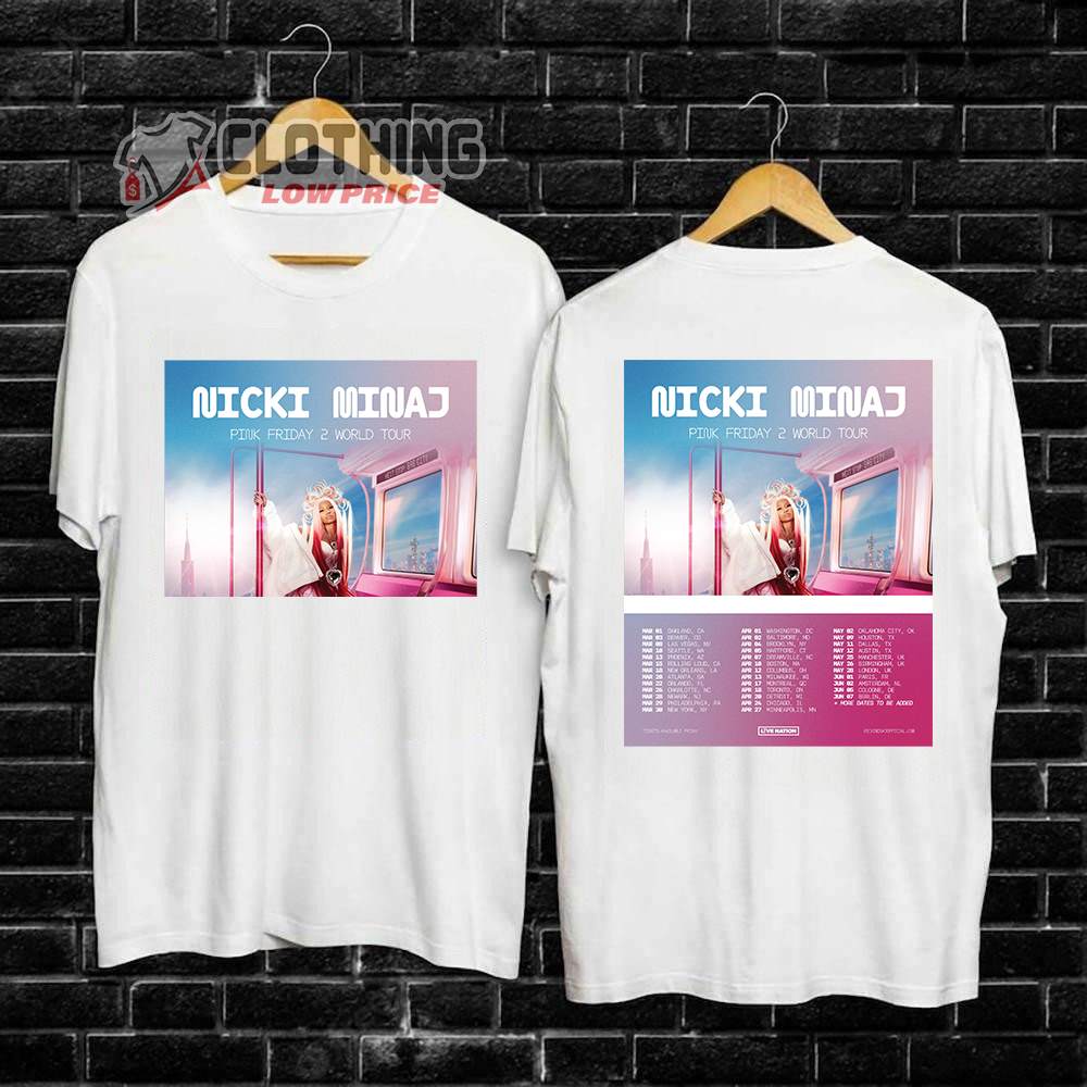 Nicki Minaj Tour Dates 2024 Merch, Nicki Minaj Pink Friday 2 World Tour Shirt, Nicki Minaj Album Tee, Nicki Minaj Gag City World Tour 2024 T-Shirt