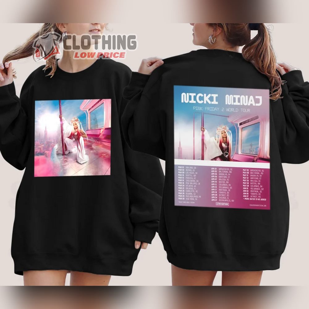 Nicki Minaj World Tour 2024 Unisex Sweatshirt, PINK FRIDAY 2 Nicki Minaj Gag City 2024 World Tour Shirt, Gag City 2024 World Tour Hoodies1