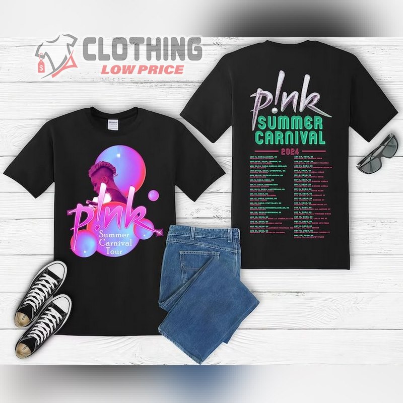 P!Nk Pink Singer Summer Carnival 2024 Festival World Tour T Shirt