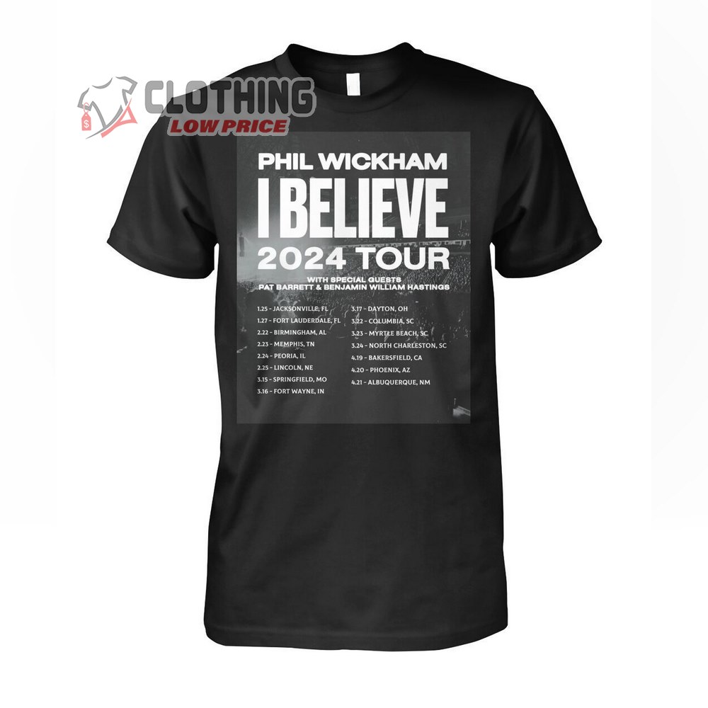 Phil Wickham I Believe Tour 2024 Merch, Phil Wickham Rock The Universe 2024 Shirt, Phil Wickham 2024 Dates T-Shirt