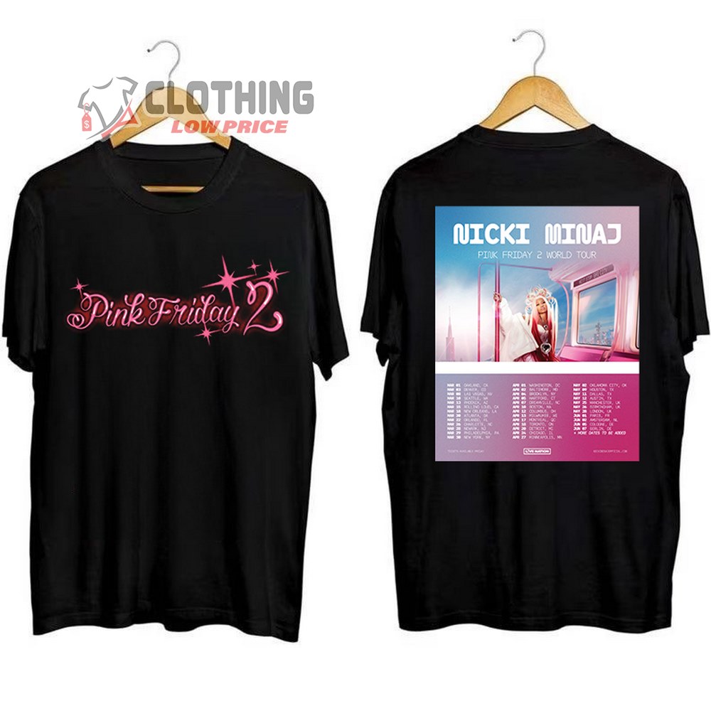 Pink Friday 2 Merch, Nicki Minaj Pink Friday 2 World Tour Shirt, Nicki Minaj Tour 2024 Tee, Nicki Minaj Album T-Shirt