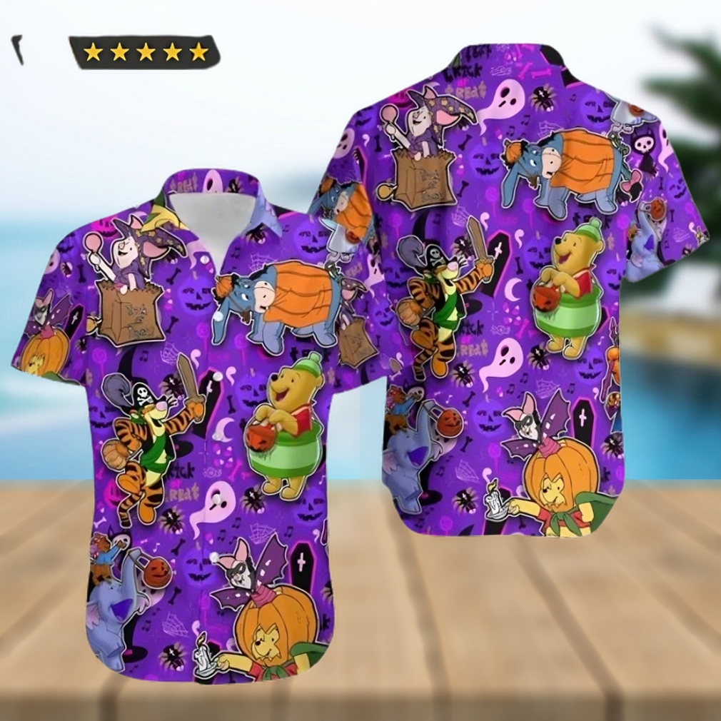 Pooh And Friends Halloween Costume Winnie The Pooh Disney Hawaiian Shirt - Limotees