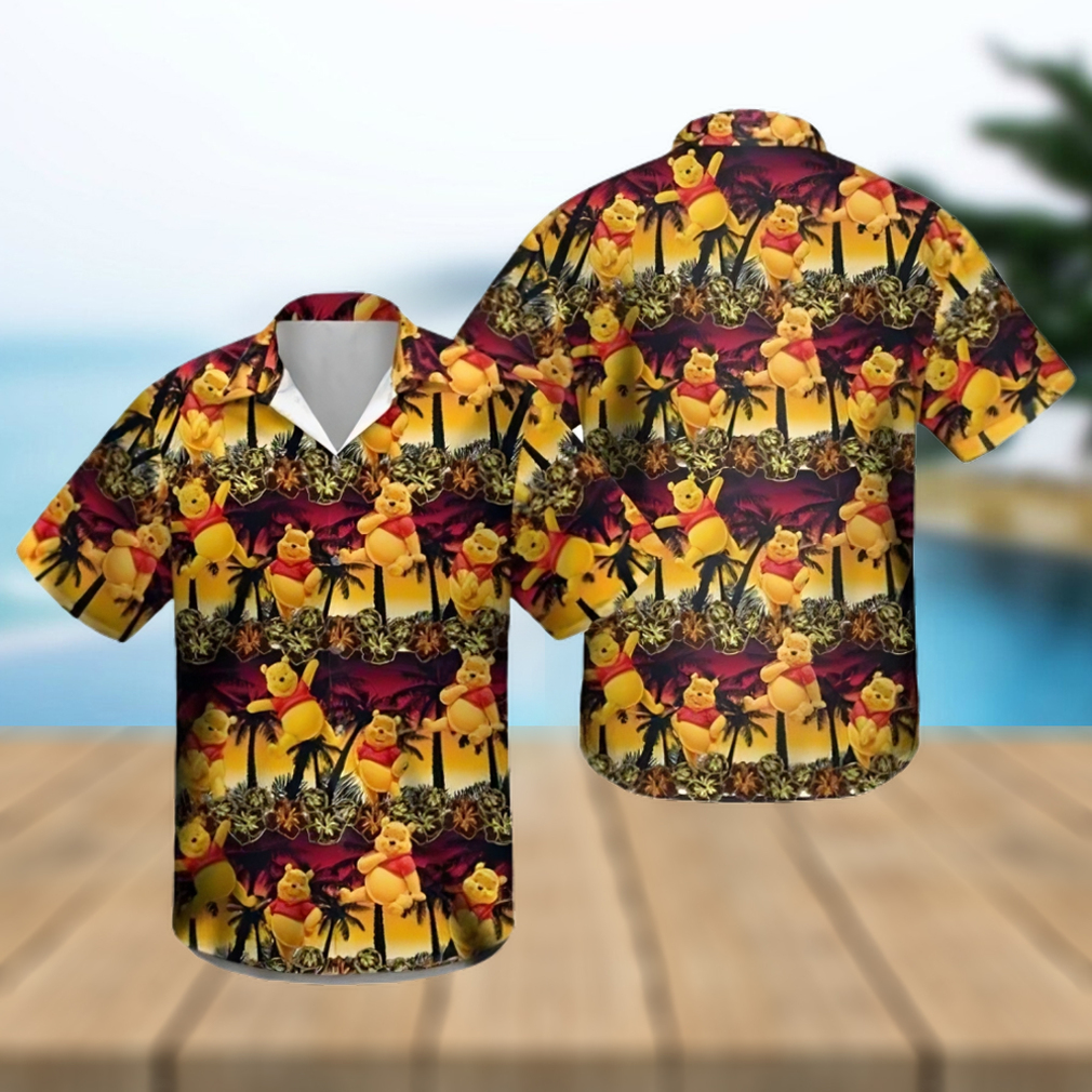 Pooh_Sunset_Coconut_Tree_Winnie_The_Pooh_Disney_Cruise_2023_Disney_Hawaiian_Shirt removebg preview transformed - Limotees