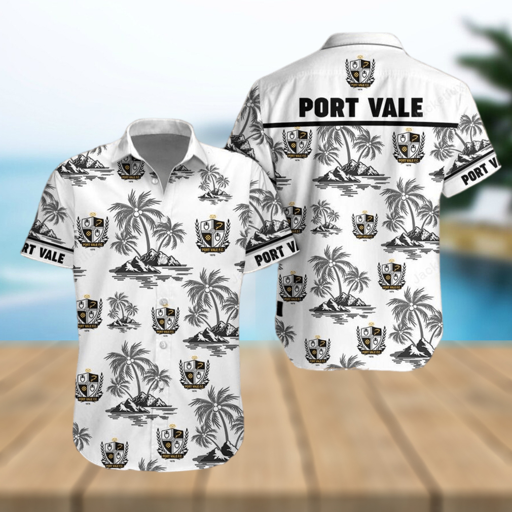 Port Vale Button Up Shirt Hawaiian Shirt - Limotees